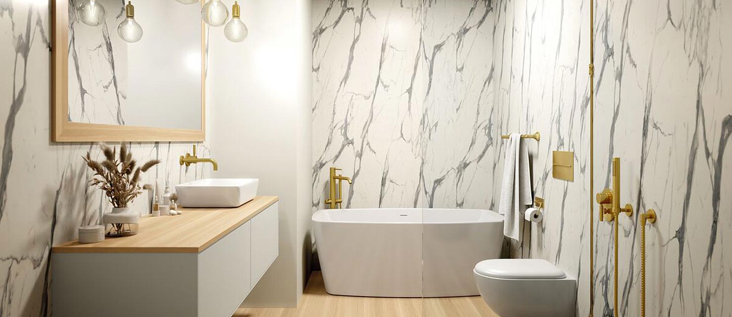 " Optez pour des surfaces innovantes et hygiéniques pour vos espaces. Chez Affyn à Le Pouliguen, nos carreleurs présentent des carrelages autonettoyants et antibactériens pour allier praticité et santé au quotidien."